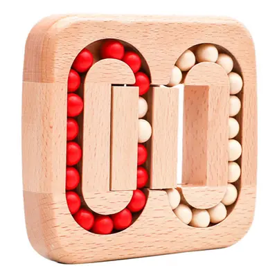 Wooden Rolling Ball Bead Toy Fingertip Magic Rotating Cube Toys Prevention Alzheimer's Disease A