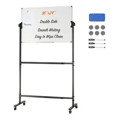 Vevor BBYCDL3624ABSW8OMV0 x in. Rolling Magnetic Whiteboard