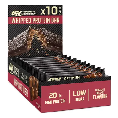 Optimum Nutrition ON Whipped Bar, High Protein Snack with Milk Chocolate Coating, Low Sugar Prot