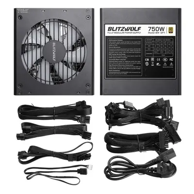 (750W, EU Plug) 550/750W ATX Fully Modular Power Supply 80Plus Gold Certified With ARGB Fan Prev