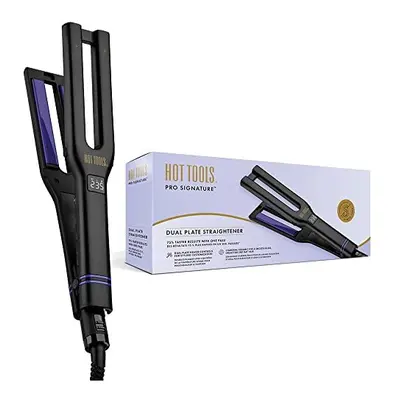 Pro Signature Dual Plate Straightener (Dual Plate Design with Heater Controls, Charcoal Ceramic 