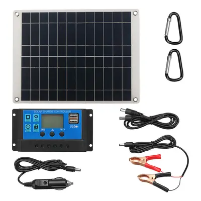 12V 25W Rated Semi-flexible Solar Panle Kit Fixed Dual USB 500W Solar Panel With 100A PWM Solar 