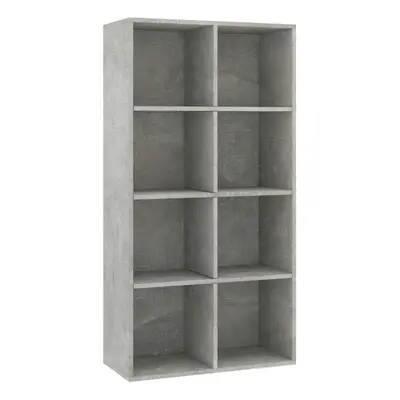 vidaXL Book Cabinet/Sideboard Concrete Grey Engineered Wood Bookshelf Rack