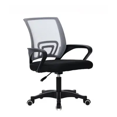 (Black+grey) Adjustable Office Chair Ergonomic Mesh Swivel Computer Comfy Desk Executive chair w