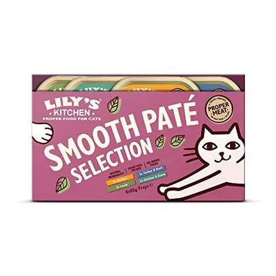 Lily's Kitchen Natural Adult Wet Smooth Pat? Cat Food Trays Grain-Free Recipes Mixed Pack x 85g