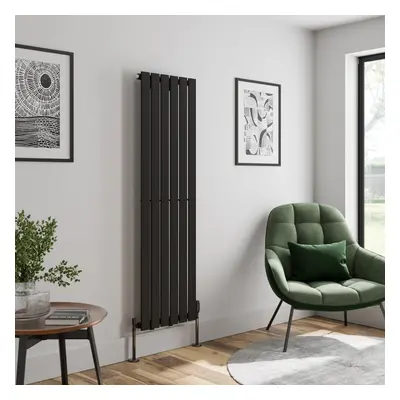 (Black, x 452mm - Single) Flat Panel Radiators Horizontal Vertical Heater