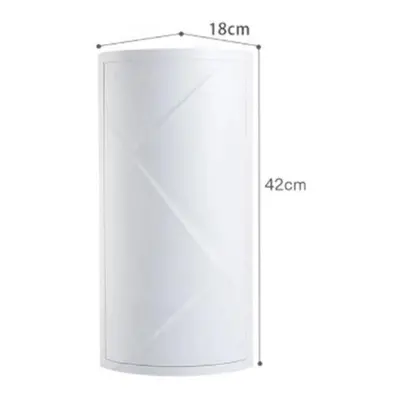 (white, 42*18*18cm) Storage Rack Degree Rotating Kitchen Toilet Shelf Corner Bathroom Storage Ra