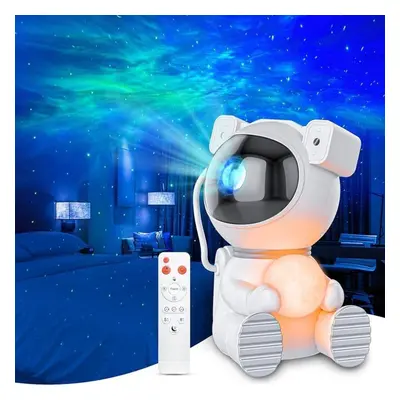 (white) Astronaut Light Projector, Galaxy Projector For Bedroom, Star Projector With Moon Lamp, 