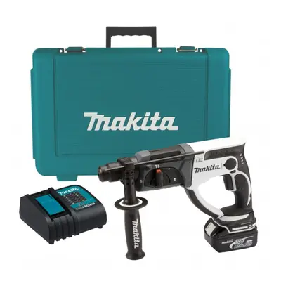 Makita DHR202STW 18V 2kg Lithium SDS Hammer Drill + x 5.0 Batteries + Case