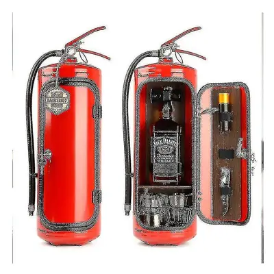 Mini Bar Wine Cabinet Fire Extinguisher Shape Wine Cabinet Storage Decoration