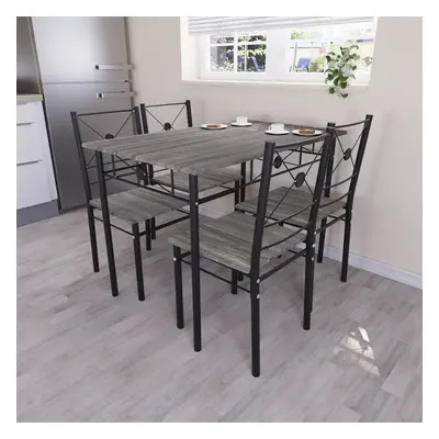 (Grey) Roslyn Dining Table Chair Set Of Home Furniture