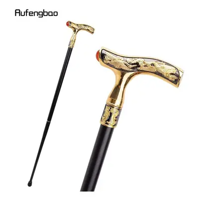 Crane Walking Cane Red Gemstone Fashion Decorative Walking Stick Gentleman Elegant Cosplay Cane 