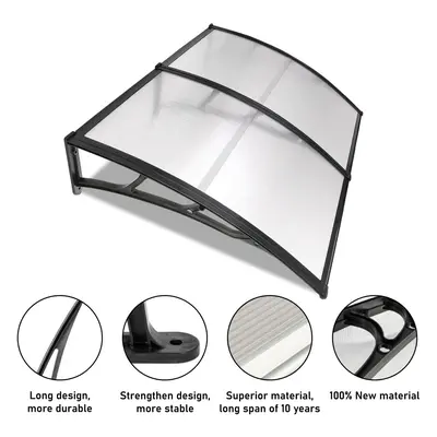 Door Canopy Awning Shelter Front Back Outdoor Porch Patio Window Roof Rain Cover