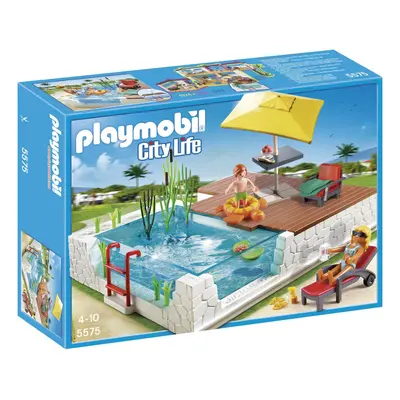 Playmobil City Life Luxury Mansion Swimming Pool with Terrace