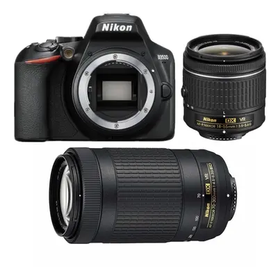 Nikon D3500 Kit Af-P 18-55Mm F3.5-5.6G Vr+Af-P Dx 70-300Mm G Ed Vr Dx