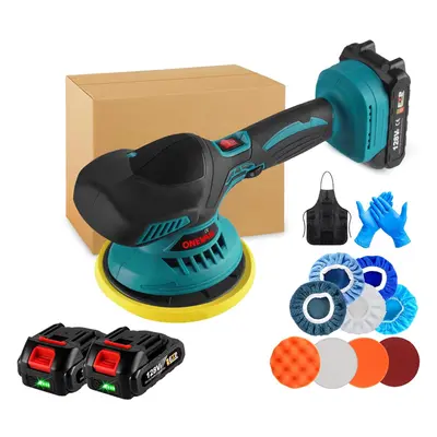 (Incl. Batteries & Charger) Car Polisher Cordless Dual Action Car Polisher - 150MM Speed Car Buf