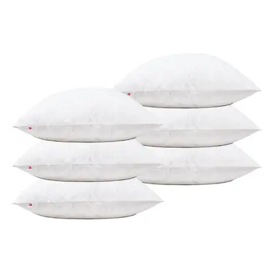 (Pack of 6, Cotton Casing x - x 65cm) Lancashire Textile Duck Feather Soft Cushion Pads