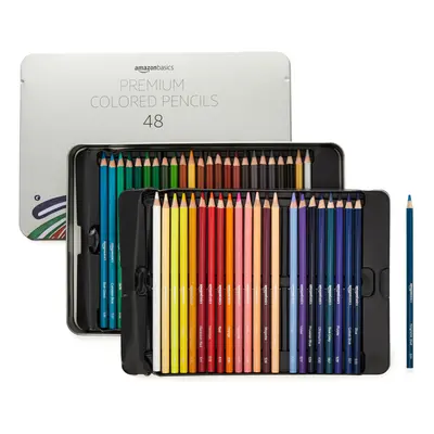 Amazon Basics - Premium Colored Pencils Soft Core Count (Pack of 1) Multicolor