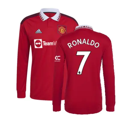 (XXL) Man Utd Long Sleeve Home Shirt (RONALDO 7)