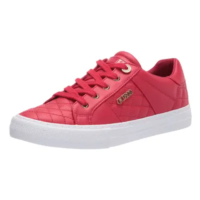 GUESS Womens Loven Sneaker Red 6.5 US