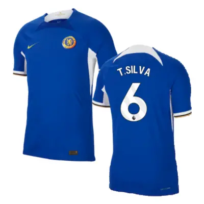 (3XL) Chelsea Home Authentic Shirt (T.SILVA 6)