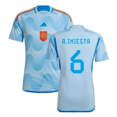 (L) Spain Away Shirt (A.Iniesta 6)