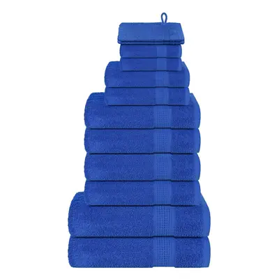 (blue) vidaXL Towel Set Washroom Tea Towel Hand Towel Wash Towel gsm 100% Cotton