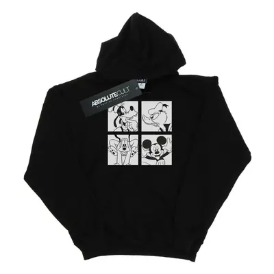 (7-8 Years, Black) Disney Boys Mickey, Donald, Goofy And Pluto Boxed Hoodie