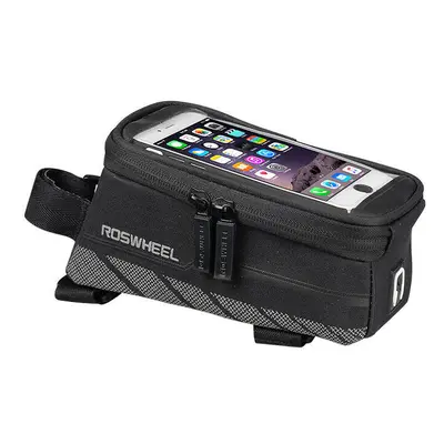 (S) Bike Phone Front Frame Bag Waterproof Bicycle Phone Case Holder Tube Bag for 5.7'' Phone