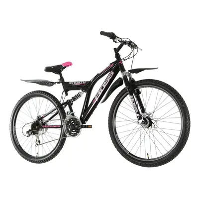 26" Stealth DISC Suspension BIKE - MTB Mountain Bicycle BOSS (Ladies) BLACK/PINK