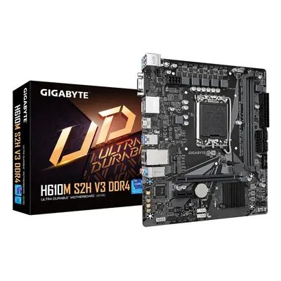 Gigabyte Mainboard H610M S2H V3 DDR4 - Micro ATX - Socket LGA1700 - Intel H610