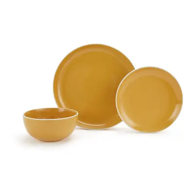 12pc Saffron Yellow Dinner Set