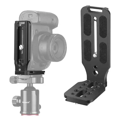 L-Shaped Quick Shoe QR Plate Vertical Camera L-Shaped Bracket with 1/4 Inch Arca Swiss Screw Com