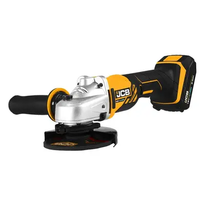 JCB - 18V Angle Grinder 2X 2.0Ah Li-ion Batteries with 2.4a Fast Charger - Angle Grinders - Ston