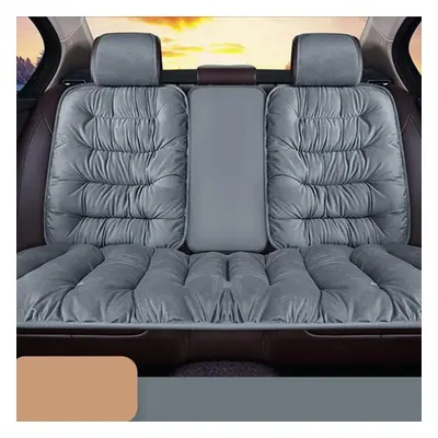 (grey, 1PC Rear Seat) Seametal Car Warm Seat Cover For Winter Thicken Soft Plush Seat Cushion Au