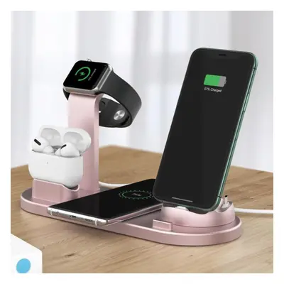 (rose gold) In Wireless Charging Induction Charger Stand For Iphone 13 11 Pro Max Samsung Airpod