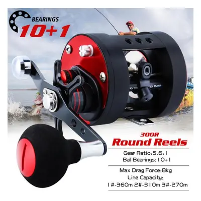 (Right Hand) Baitcasting Fishing Reel 11bb Round Fishing Reel Trolling Boat Fishing Line Wheel S