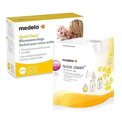 Medela Quick Clean Microwave Bags - Fast and convenient cleaning of breast pump parts or accesso