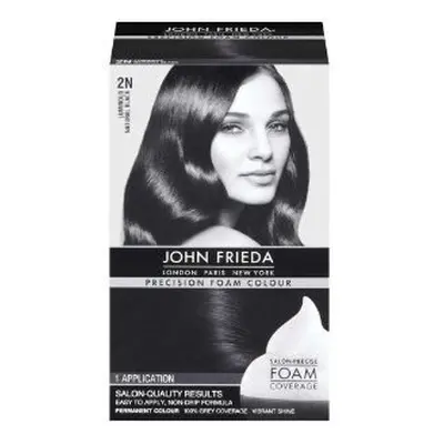 John Frieda Precision Foam Colour 2N Natural Black Pack of