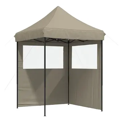 (taupe, with sidewalls) vidaXL Professional Folding Party Tent Outdoor Canopy Garden Pavilion St