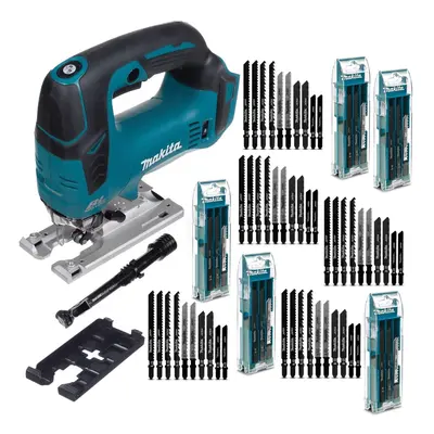 Makita DJV182Z 18v LXT Brushless Top Handle Jigsaw Bare + Blades + Dust Ext