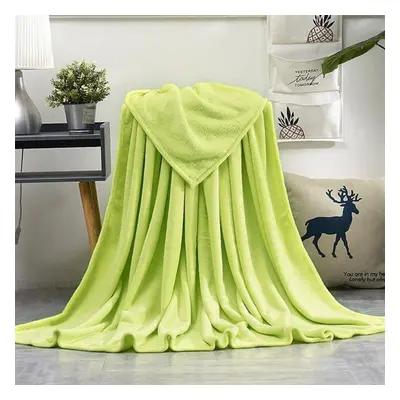 (green, 200x230cm) Home Solid Color Flannel Weighted Blanket Super Warm Soft Solid Throw Blanket