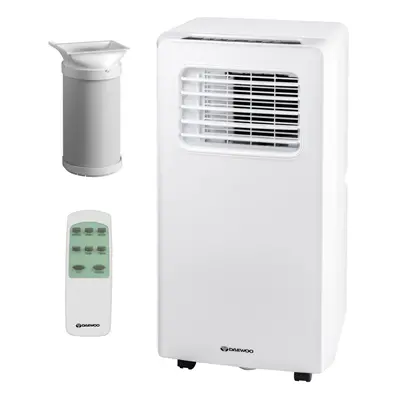 Daewoo WHITE 3-in-1 BTU PORTABLE AC UNIT AIR CONDITIONER AIRCON with DEHUMIDIFIER & COOLING FAN 