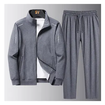 (dark grey, 7XL) Men&apos;s Sportswear Set, Tracksuits, Two Pieces Sets, Homme Clothes, Hoodies+