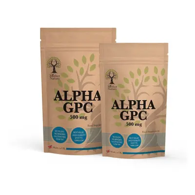 (180 Capsules) Alpha GPC 500mg Capsules Strongest & Effective Nootropic Alpha Gpc Supplement Veg