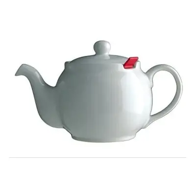 London Teapot Company-Chatsford 6-Cup Teapot with One Red Filter, White