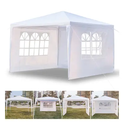 White 3x3m Heavy Duty Gazebo Marquee Canopy Outdoor Garden Patio Party Tent