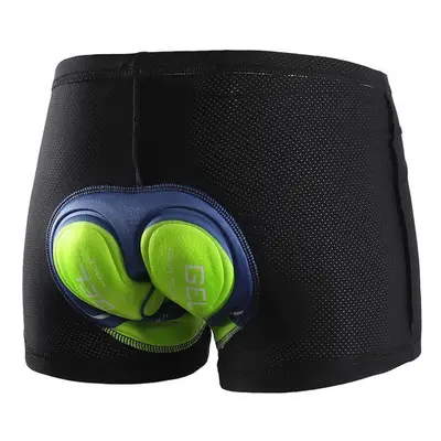 (Green, XL) Men's Cycling Underwear Breathable 3D Gel Padded