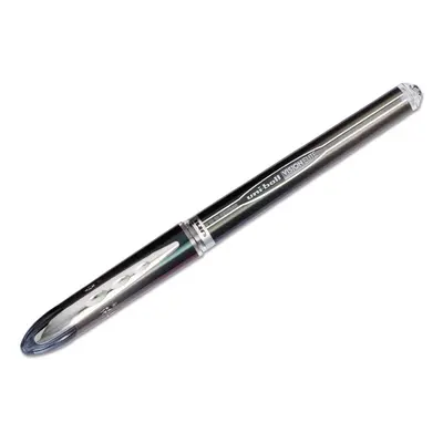 Uni-Ball Vision Elite Stick Micro Point Airplane-Safe Rollerball Pens Black Ink 0.5mm Pack