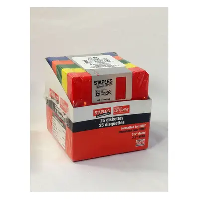 3.5 Inch Diskettes Pack 1.44 MB IBM Formatted by Staples